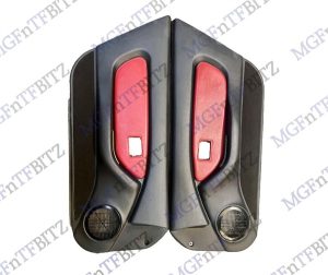 11.DC11 MGF MK1 doorcards, red leather inserts EJB118670CMS at MGFnTFBITZ