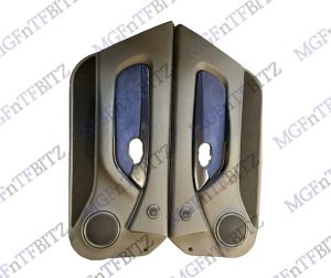 25.DC25 MGF MK2 MG TF doorcards, black blue alcantara inserts EJB003630QEA at MGFnTFBITZ