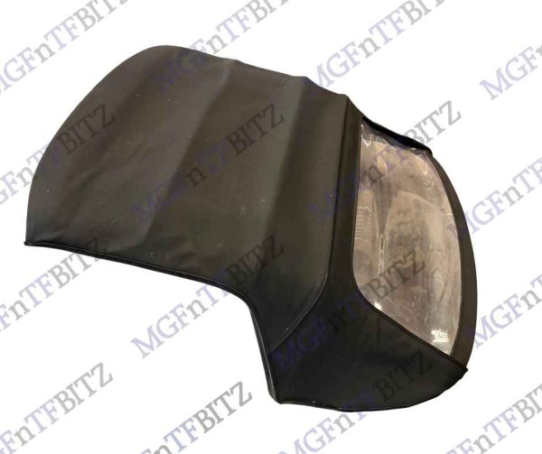 BH2. MGF MG TF Black Hood with Plastic Rear Screen DSB100220PDA at MGFnTFBITZ.Glossop