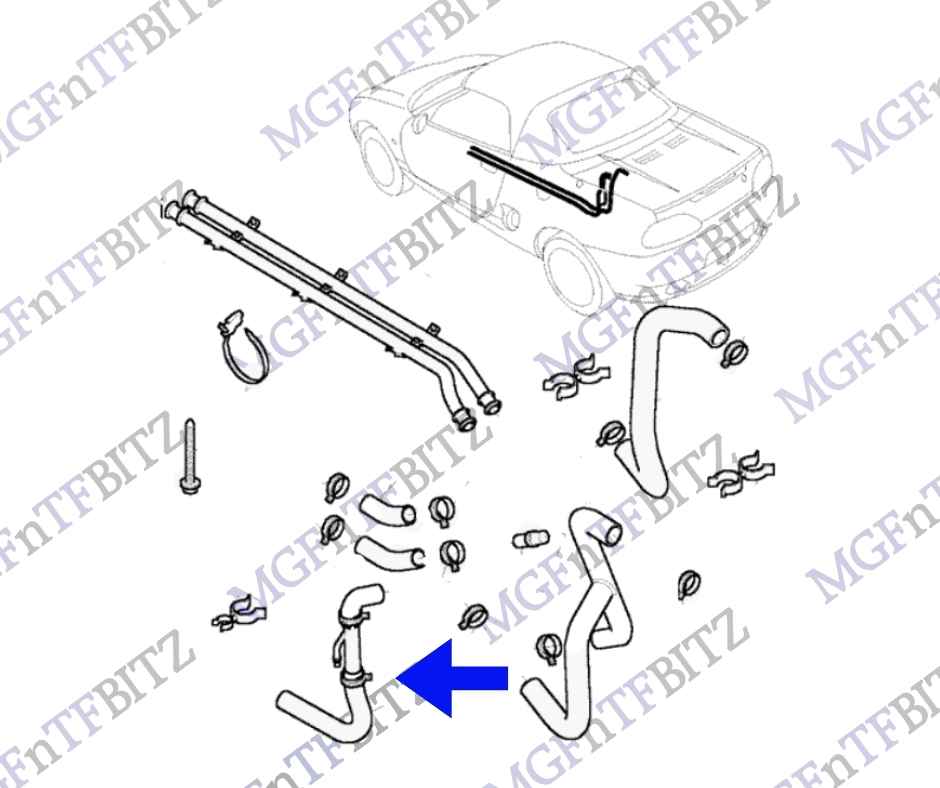 Coolant Pipes & Hoses System MGFnTFBITZ