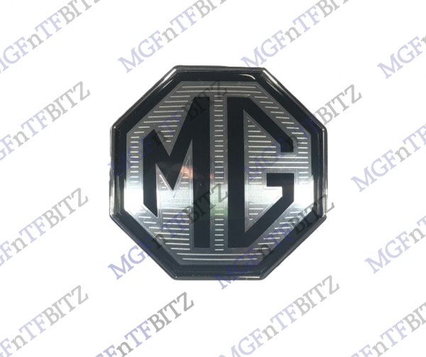 MG LE500 Anniversary MG TF Black & Silver Front Bumper Badge 88mm diameter 300001213 at MGFnTFBITZ Glossop
