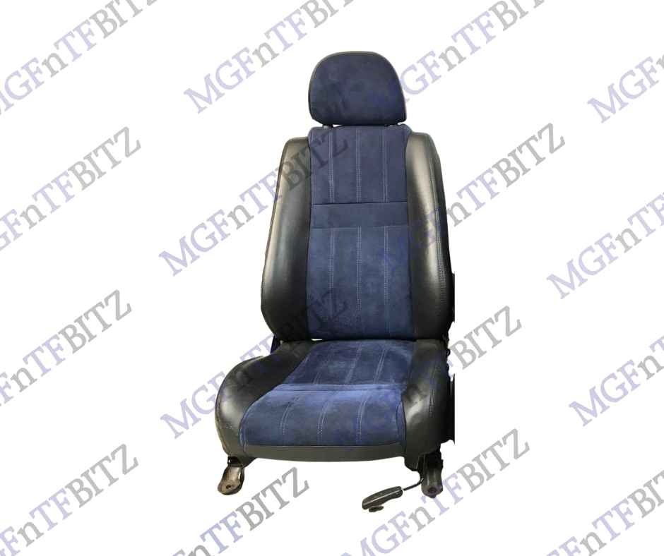MG TF Blue Black Alcantara Drivers RH Seat HBA000960JSQ at MGFnTFBITZ