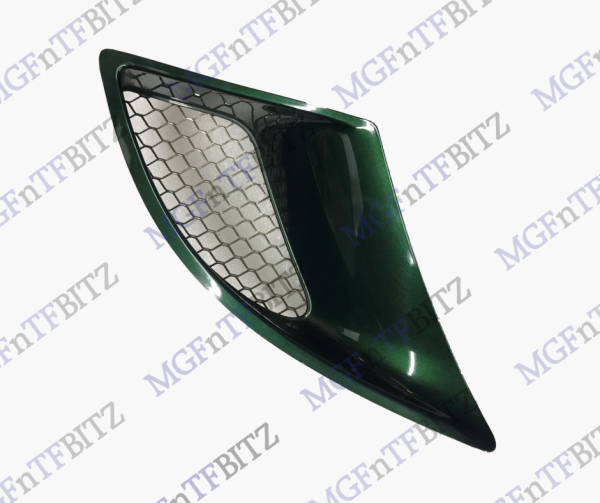 MG TF British Racing Green HFF RH OS Side Intake Vent DHF000120HDQ with stainless mesh at MGFnTFBITZ