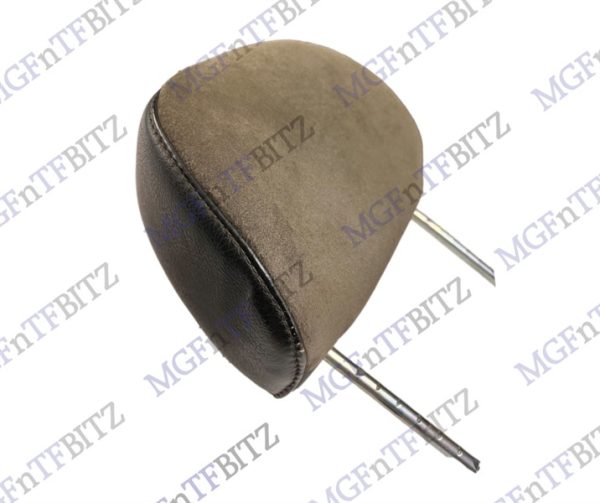MG TF Grey Black Alcantara Headrest side view HAH000450LZA at MGFnTFBITZ