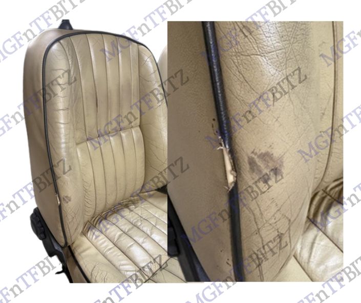 MGF Cream Leather Seats bolster at MGFnTFBITZ