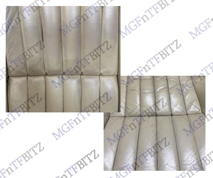MGF Cream Leather Seats wear at MGFnTFBITZ