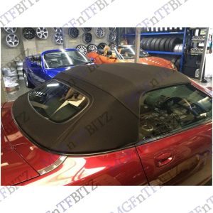 MGF MG TF LE500 Black Mohair Hood with heated glass rear screen DSB000330PDA at MGFnTFBITZ