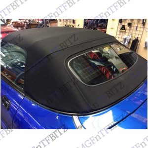 MGF MG TF LE500 Genuine Black Mohair Hood with heated glass rear screen DSB000330PDA at MGFnTFBITZ