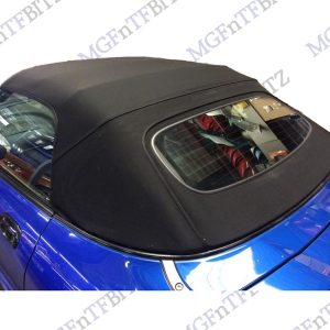 MGF MG TF LE500 Genuine Black Mohair Hood with heated glass rear screen DSB000330PDA at MGFnTFBITZ Glossop