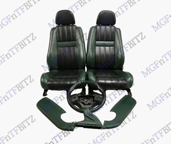 Green Black Leather Seats