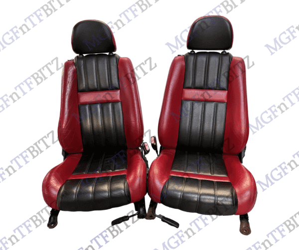 MGF MG TF Red & Black Full Leather Seats HBA001050PMA at MGFnTFBITZ