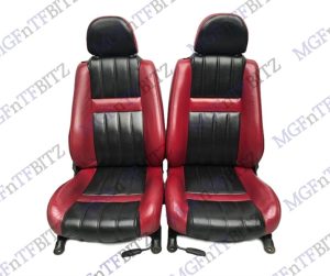 MGF MG TF Red & Black Full Leather Seats HBA001050PMA at MGFnTFBITZ