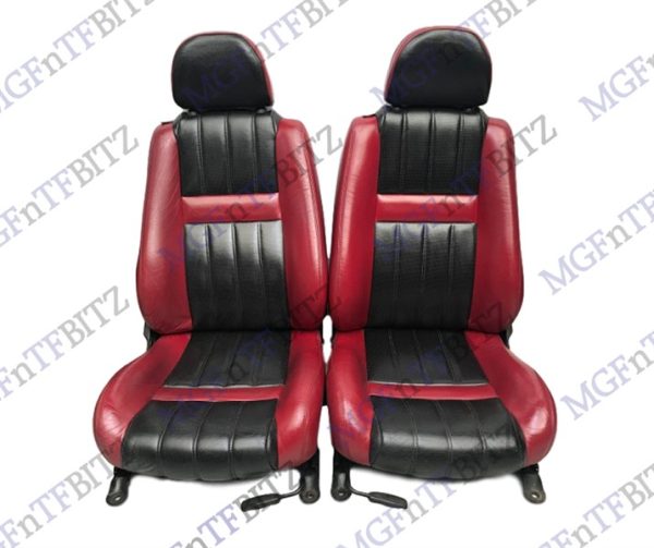 MGF MG TF Red & Black Full Leather Seats HBA001050PMA at MGFnTFBITZ