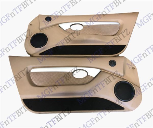 MGF MG TF Walnut Door card with Cloth Walnut Mirage Alloy Insert EJB121290WCM EJB121280WCM at MGFnTFBITZ
