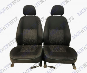 MGF MK1 Black & Green Fusion Cloth Seats HBA104180RJX