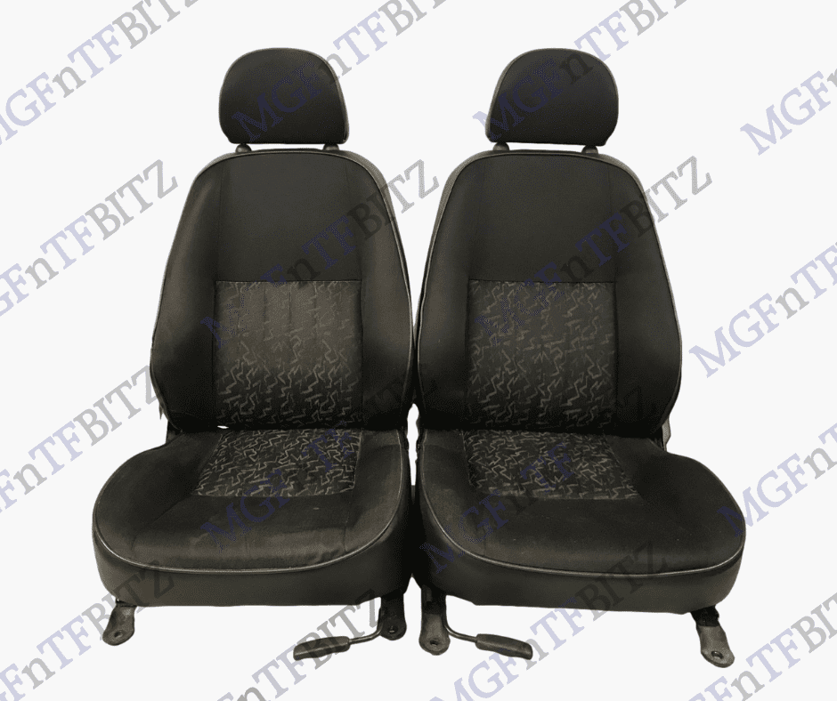 MGF MK1 Black & Green Fusion Cloth Seats HBA104180RJX