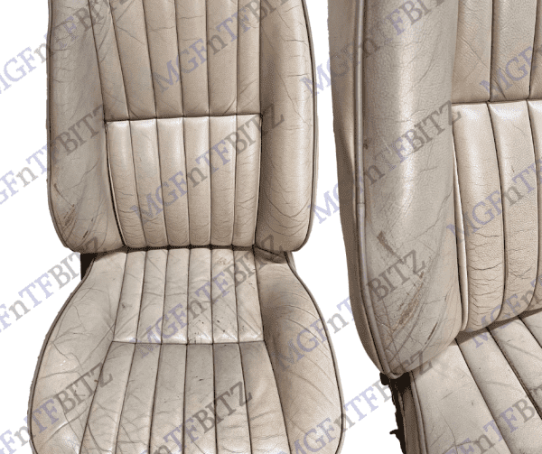 MGF MK1 Cream & Grey Leather Seats drivers seat HBA106860SMS at MGFnTFBITZ