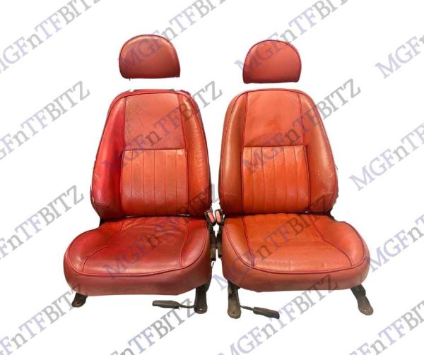 MGF MK1 Full Red Leather Seats HBA104190CCY at MGFnTFBITZ