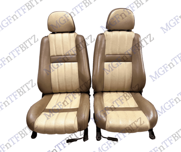 MGF MK2 MG TF Cream & Tan Leather Seats HBA001050SUS Alpaca & Tan at MGFnTFBITZ