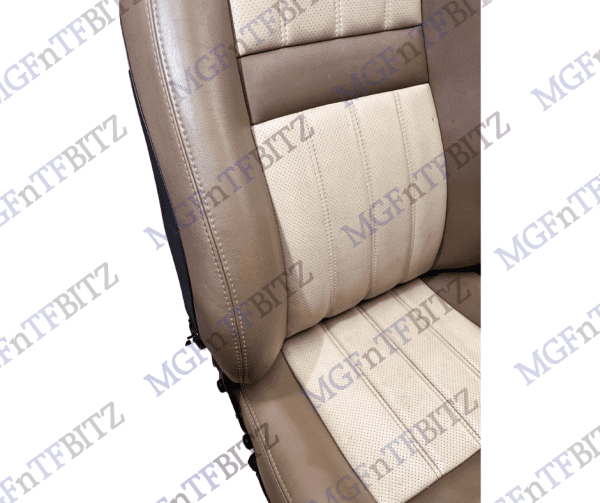 MGF MK2 MG TF Cream & Tan Leather Seats bolster view HBA001050SUS Alpaca & Tan at MGFnTFBITZ