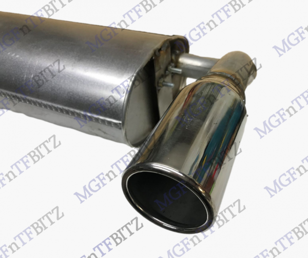 MGF MK2 MG TF LE500 Standard Exhaust - Mild Steel with chrome tail pipes at MGFnTFBITZ Glossop