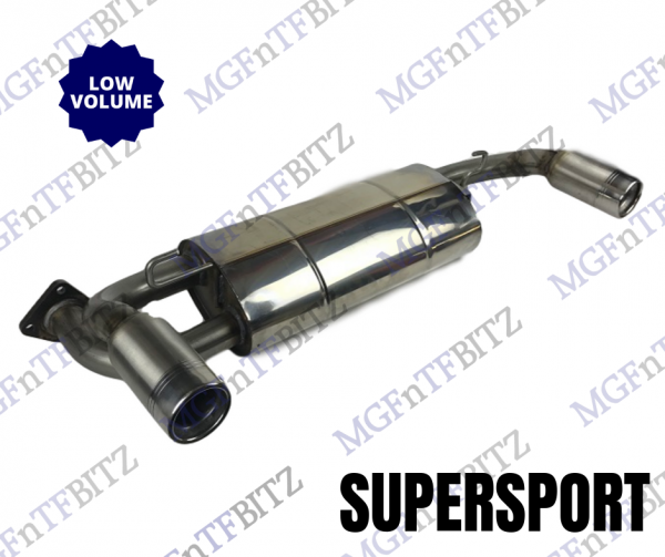 MGF MK2 MG TF Supersport Stainless Exhaust Low Volume at MGFnTFBITZ