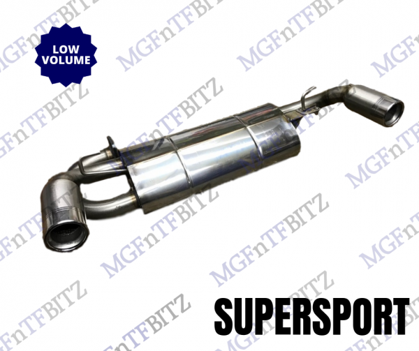 MGF Mk1 MGF Trophy Supersport Stainless Exhaust Low Volume at MGFnTFBITZ