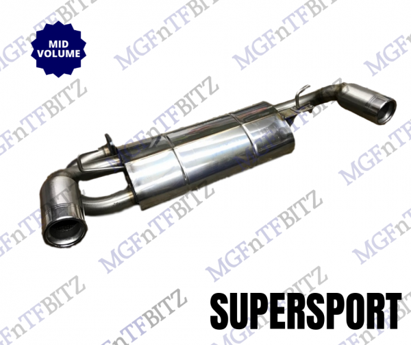 MGF Mk1 MGF Trophy Supersport Stainless Exhaust Mid Volume at MGFnTFBITZ