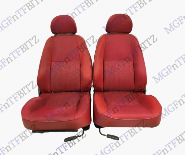 MGF Red Fusion Cloth Seats HBA104180CCX at MGFnTFBITZ.
