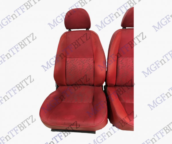 MGF Red Fusion Cloth Seats drivers seat view HBA104180CCX at MGFnTFBITZ