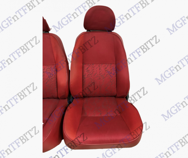 MGF Red Fusion Cloth Seats passenger seat view HBA104180CCX at MGFnTFBITZ