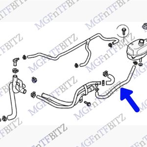 PCH111600 Hose-expansion tank coolant diagram MGFnTFBITZ