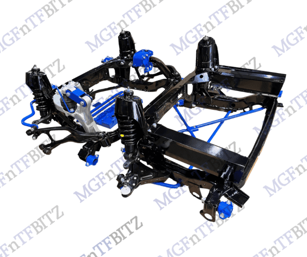 Pair of MG TF Subframes Zinc Primed Powder coated complete with blue powder coated accessories at MGFnTFBITZ