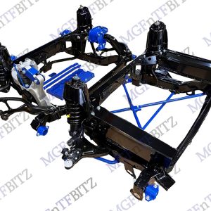 Pair of MG TF Subframes Zinc Primed Powder coated complete with blue powder coated accessories at MGFnTFBITZ Glossop
