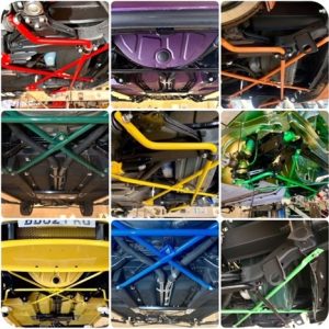 Powder Coated Subframe Suspension Parts Montage MGF MG TF at MGFnTFBITZ