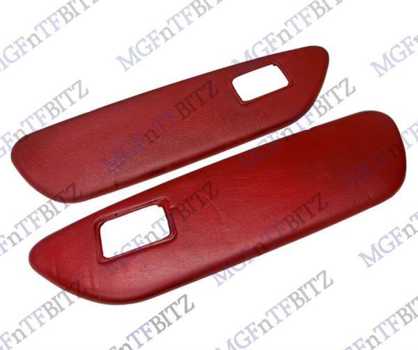 Red Leather Doorcard Inserts MK1 at MGFnTFBITZ