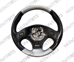 Steering Wheel - Silver - Black QTB001340MBG MGF MG TF at MGFnTFBITZ Glossop
