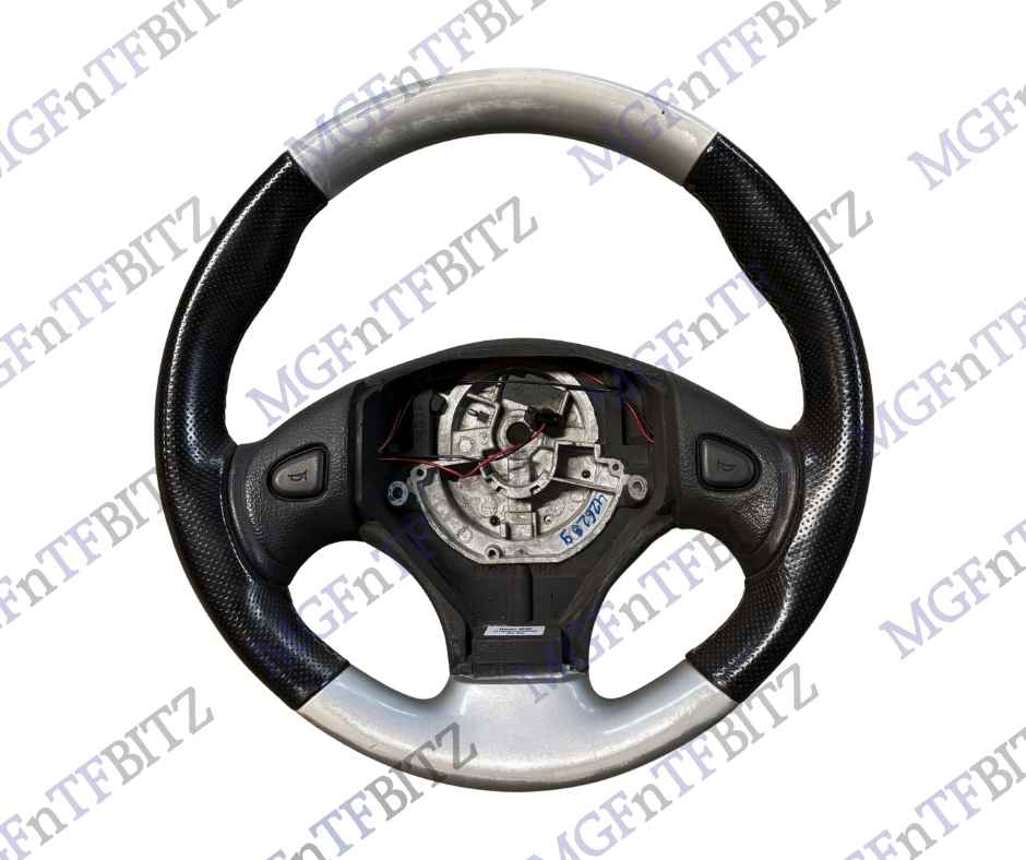 Steering Wheel - Silver - Black QTB001340MBG MGF MG TF at MGFnTFBITZ Glossop