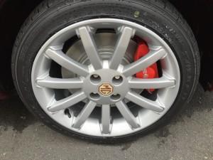 Mr B Copperleaf MGF Renovation 16inch 11 spokes with AP calipers at MGFnTFBITZ Glossop