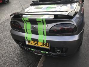 X power with Green stripes rear