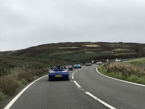 102a.MGFs & MG TFs on Snake Pass Glossop Derbyshire for 2018 Topless Around The Peak District Charity Run raising money for UK Homes 4 Heroes with MGFnTFBITZ