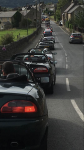 140.MGFs & MG TFs enjoying the fabulous roads in the beautiful Peak District Derbyshire for 2018 Topless Around The Peak District Charity Run raising money for UK Homes 4 Heroes with MGFnTFBITZ