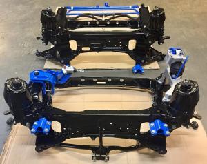 1a New powder coated subframes ready to be fitted to 52 plate MG TF at MGFnTFBITZ Glossop