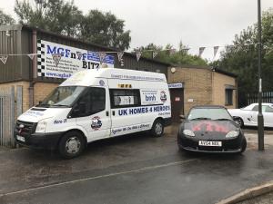 23.UK Homes for Heroes and MG TF at Topless Around The Peak District Charity Run 2018 at MGFnTFBITZ