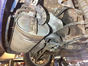 4. 52 plate MG TF exhaust in a poor state at MGFnTFBITZ