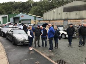 74.MGFs & MG TFs getting ready to set off at Topless Around The Peak District Charity Run 2018 at MGFnTFBITZ raising money for UK Homes 4 Heroes