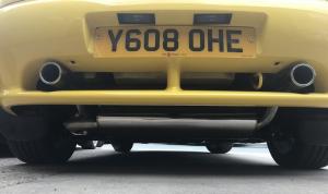 MGF Trophy 160 stainless Scorpion Exhaust fitted at MGFnTFBITZ