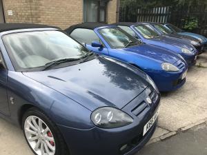 MG TF Nocturne 160 with various shades of blue MG TFs at MGFnTFBITZ