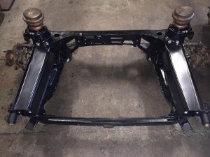  refurbished powder coated subframe ready to be fitted at MGFnTFBITZ Glossop